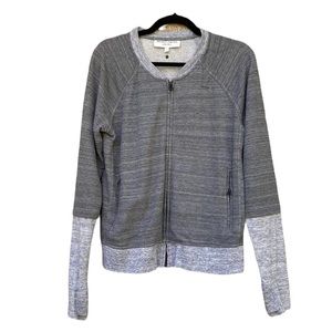 DEREK LAM IOC ATHLETA Full Zip Gray Sweatshirt